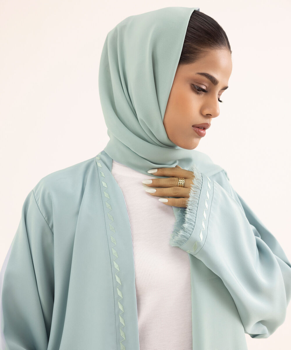 Women's Blue Nida Abaya