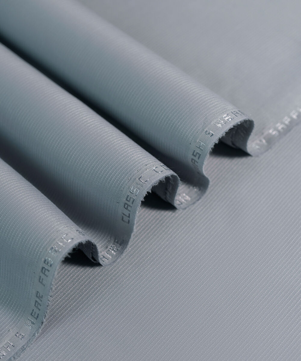 Men's Unstitched 2-Piece Premium Wash & Wear Dobby Light Beige Suit