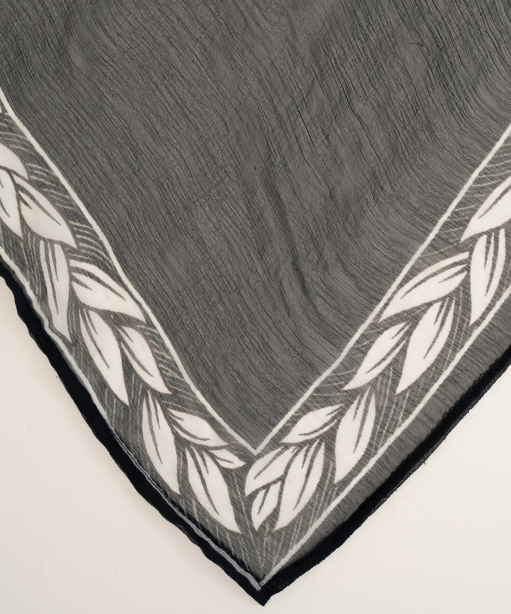 Blended Chiffon Black Printed Dupatta