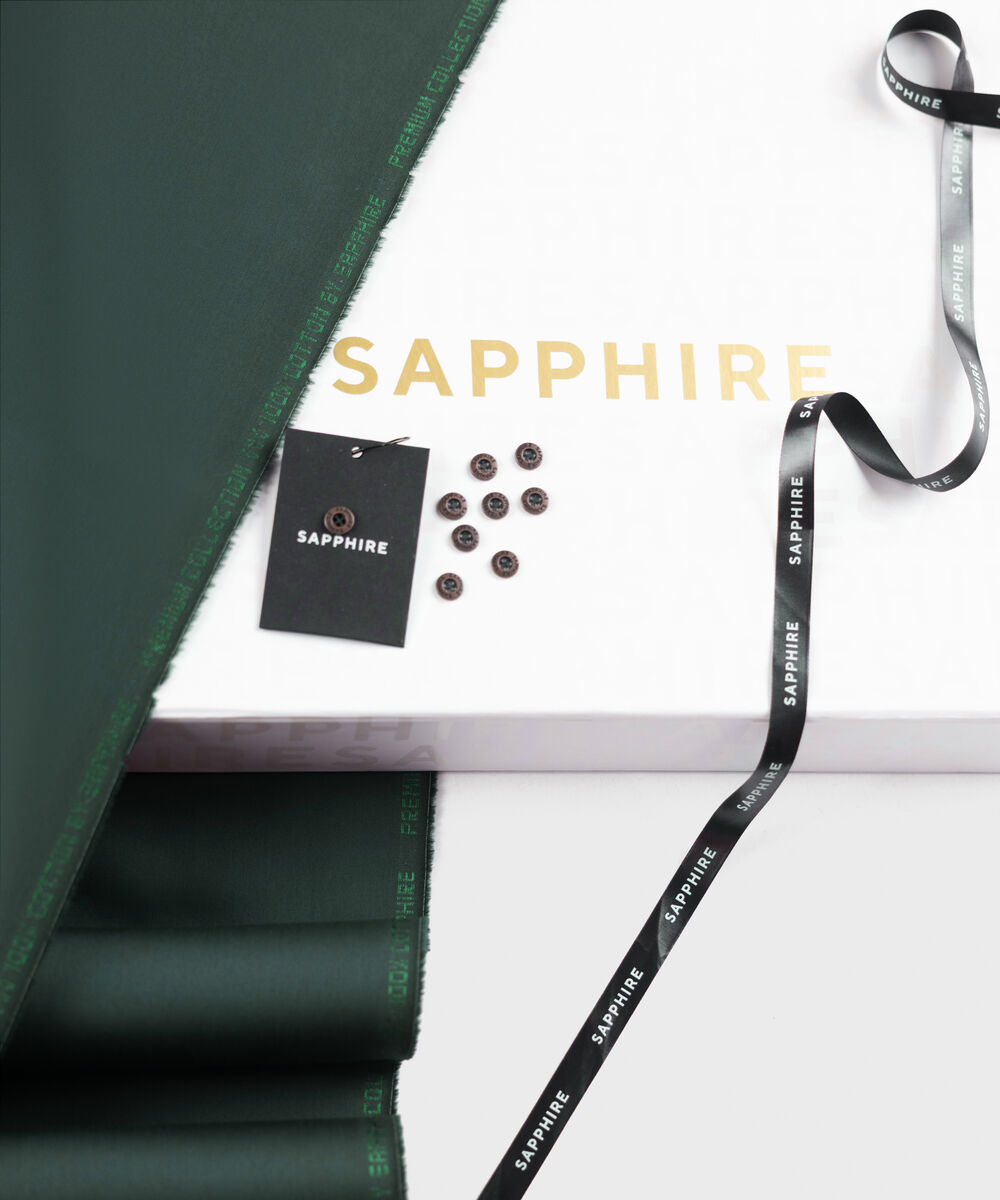 Men's Unstitched Two-Piece Premium Cotton Satin Fawn Suit.