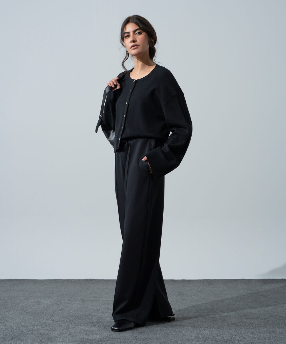Women's Western Wear Black Trousers