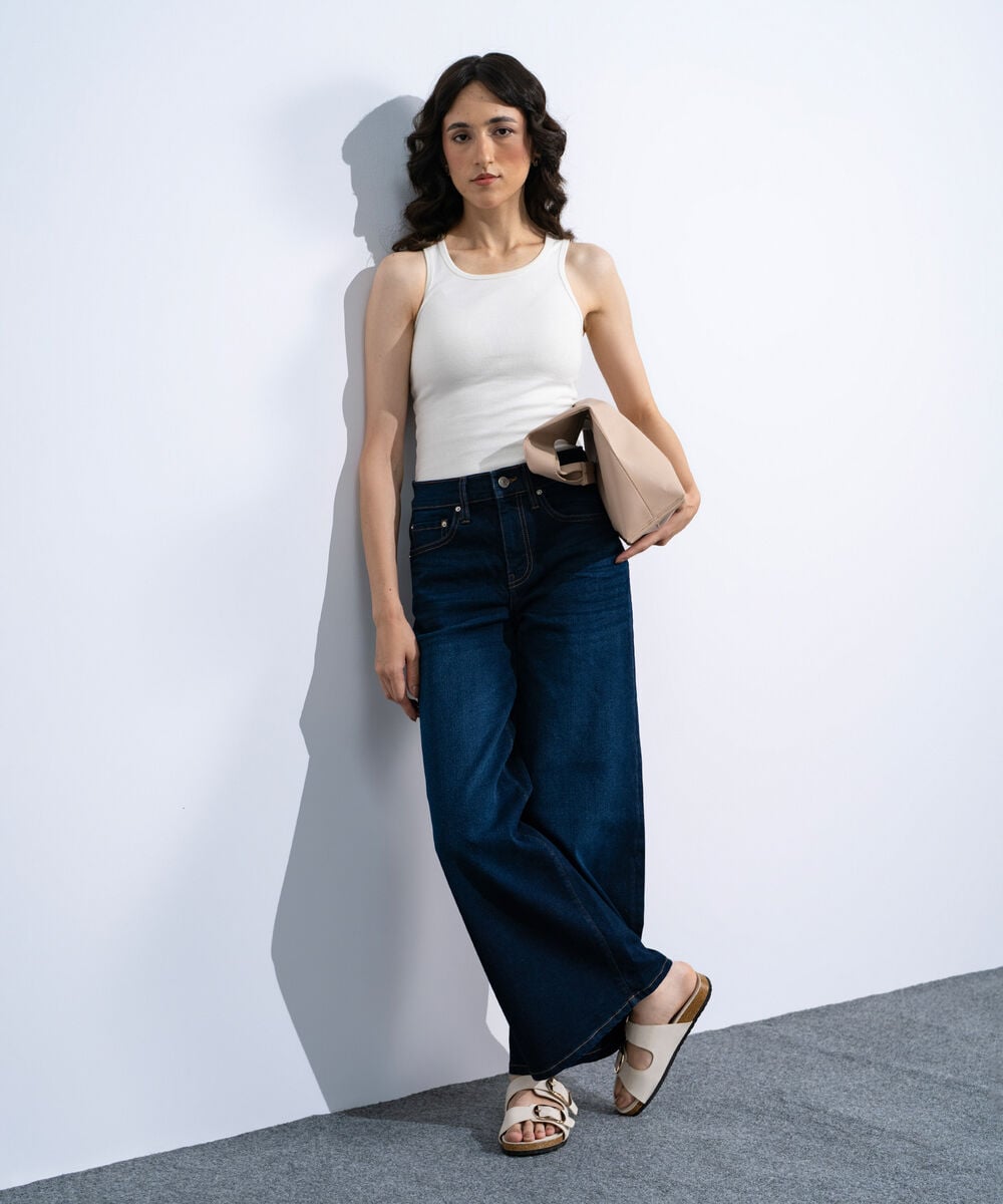 Women's Dark Wash Baggy Loose Jeans