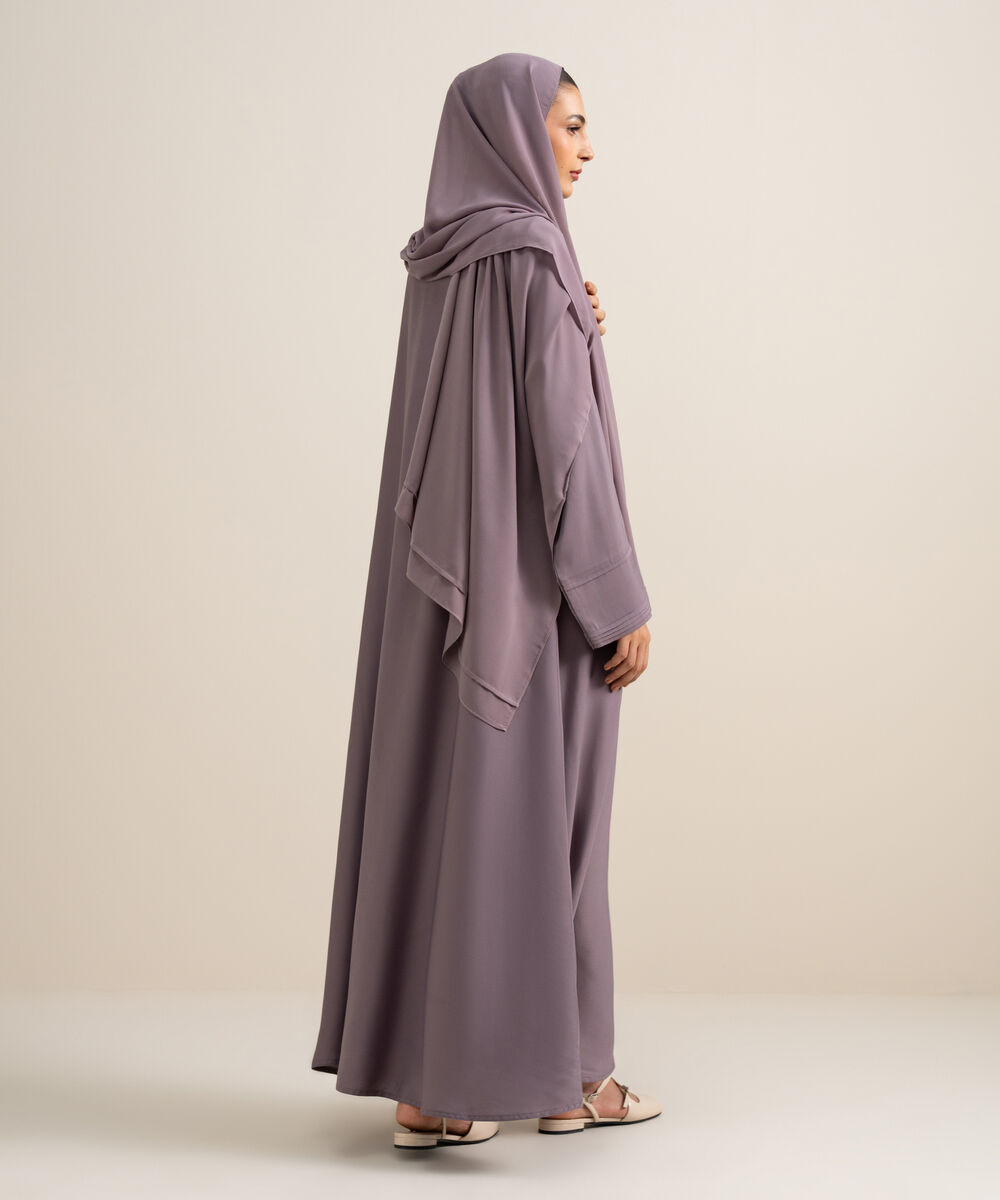 Women's Purple Abaya Set