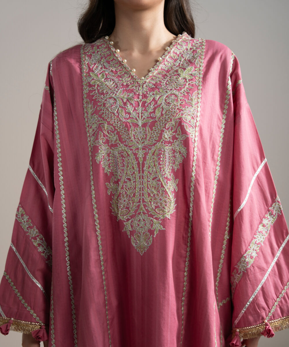 Women's RTW Leno Kara Embroidered Pink 3 Piece Suit