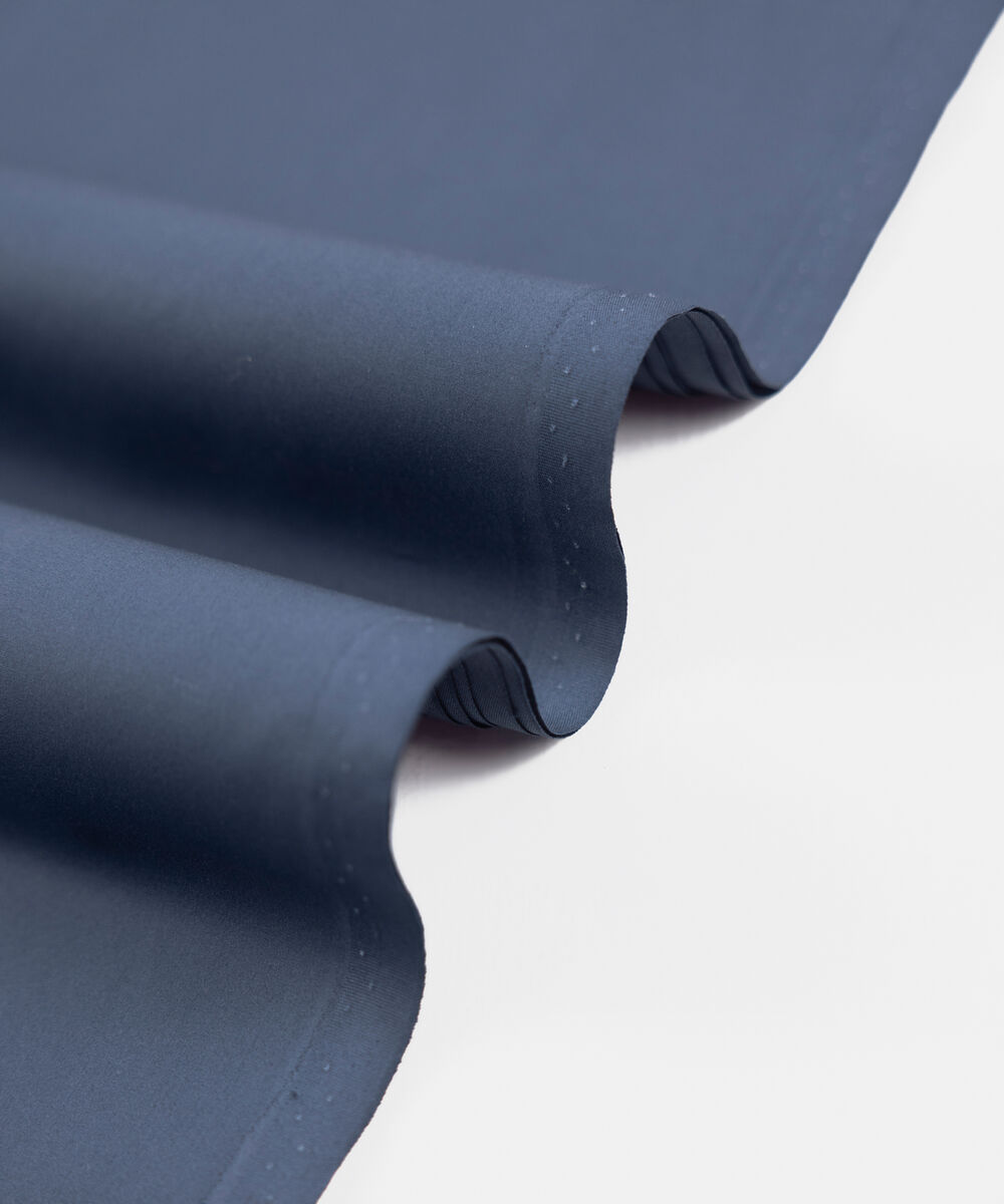 Men's Unstitched Two-Piece Refined Wash and Wear Navy Blue Suit.