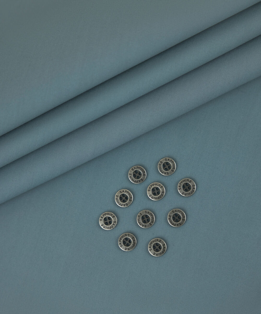 Men's Unstitched 2-Piece Premium Giza Cotton Grey Suit