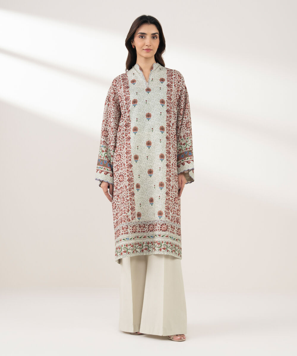 Women's Unstitched Dobby 2 Piece Suit