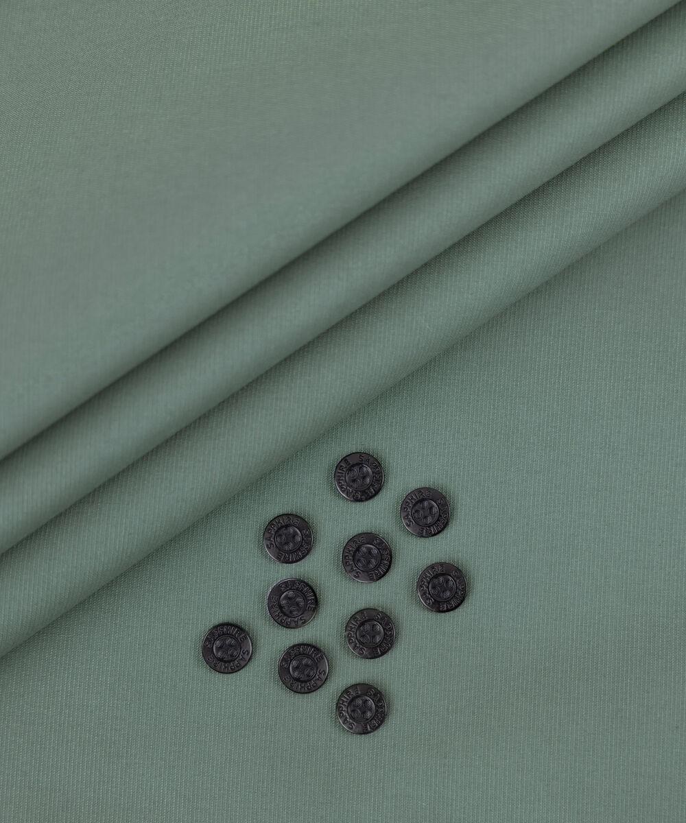 Men's Unstitched 2-Piece Premium Cotton Dobby Jade Suit