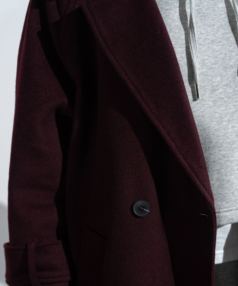 Women's Western Wear Merlot Oversized Double Breasted Coat