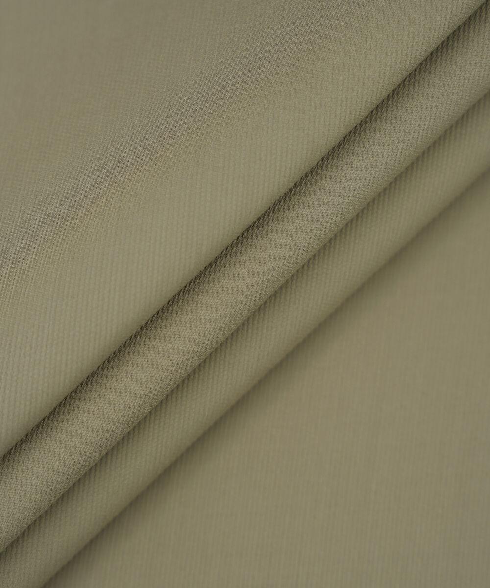 Men's Unstitched 2-Piece Dobby Wash & Wear Khaki Brown Suit