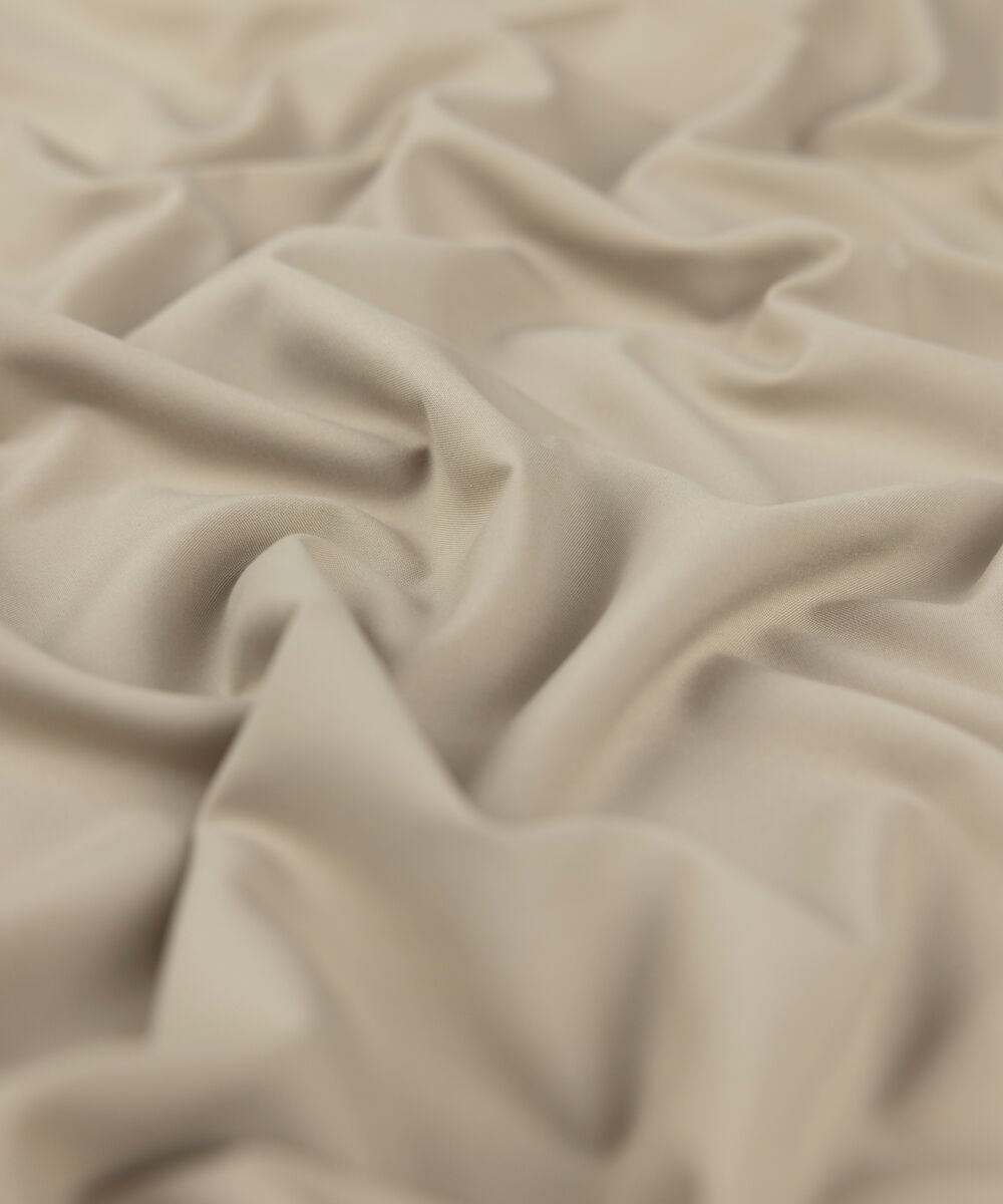 Men Unstitched Wash & Wear Beige Full Suit Fabric