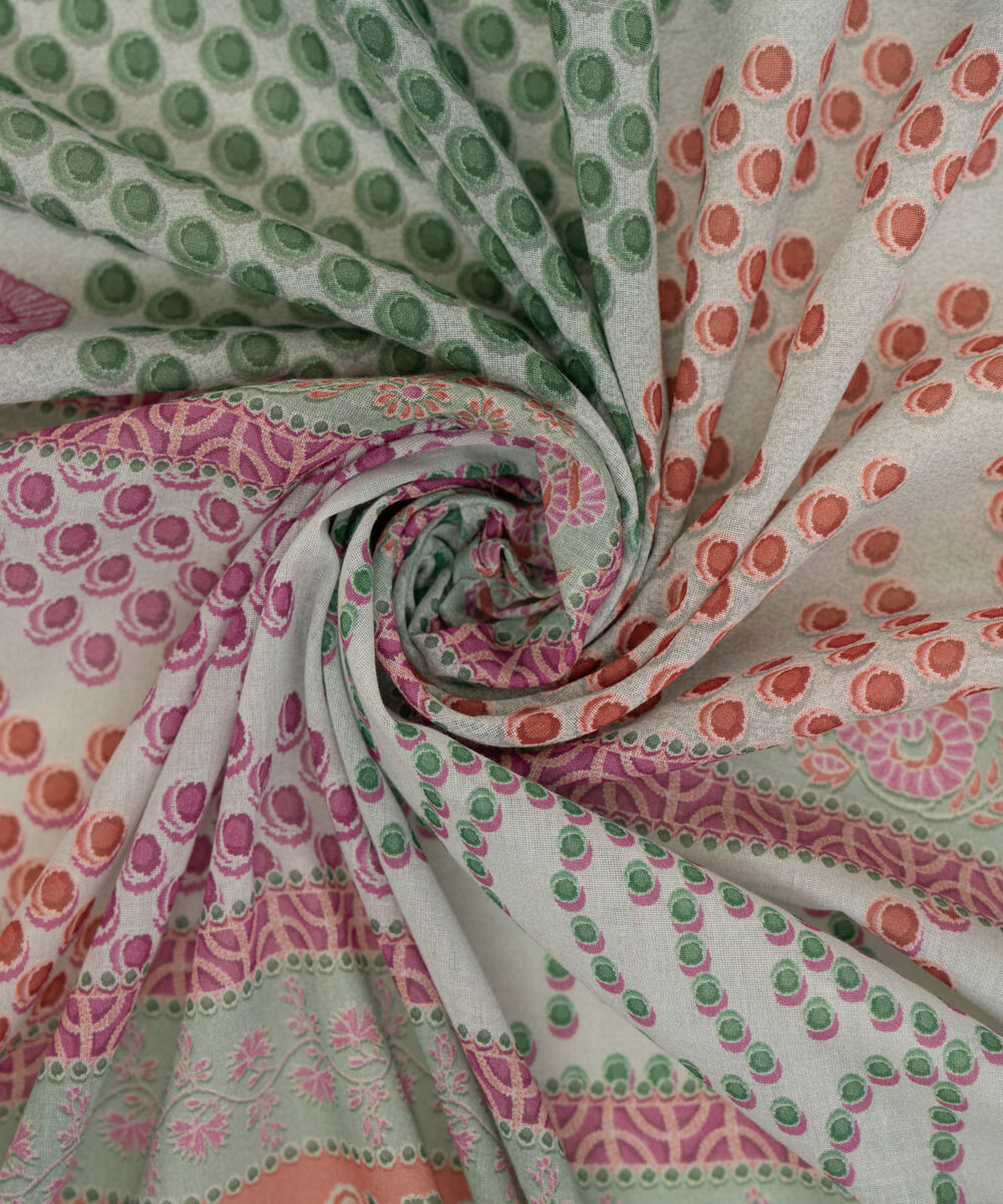 Women's Fine Voile Multi Printed Dupatta