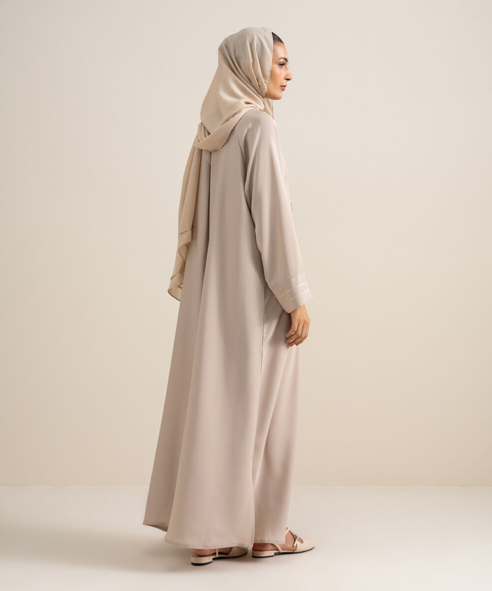 Women's Mauve Raglan Abaya