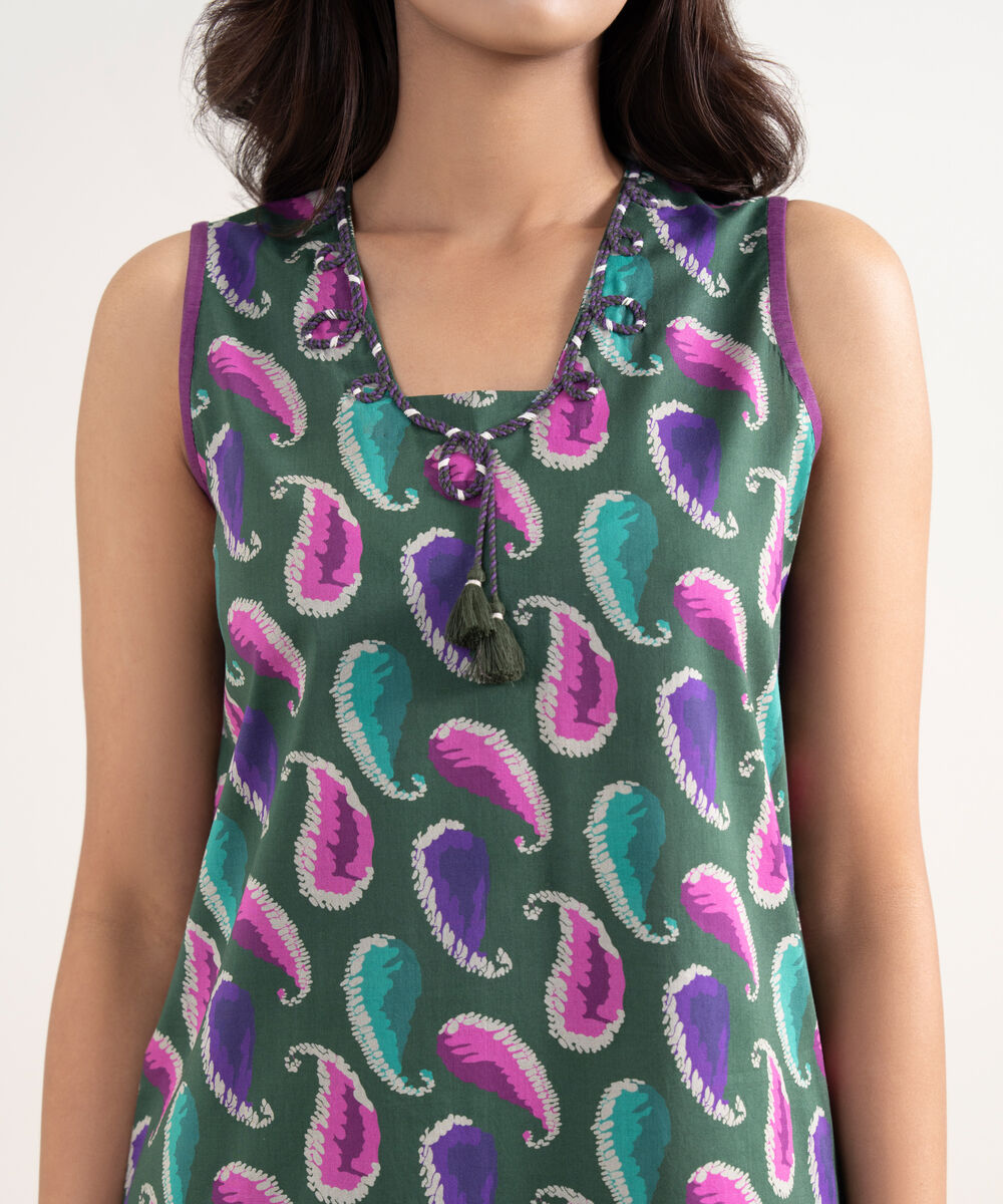 Women's Unstitched Lawn Multi Printed Shirt