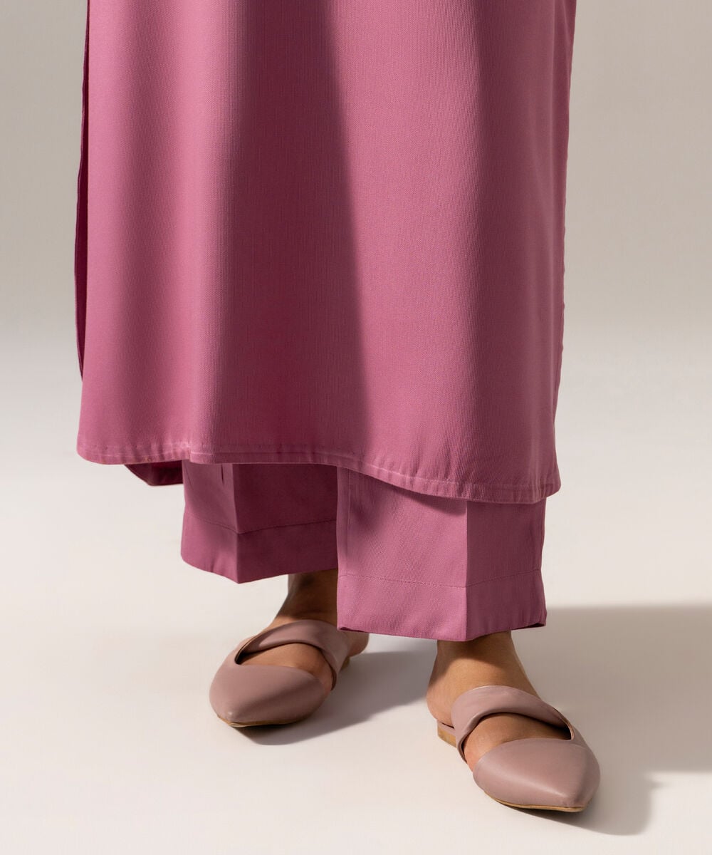 Women's RTW Bedford Solid Lavender 2 Piece Suit