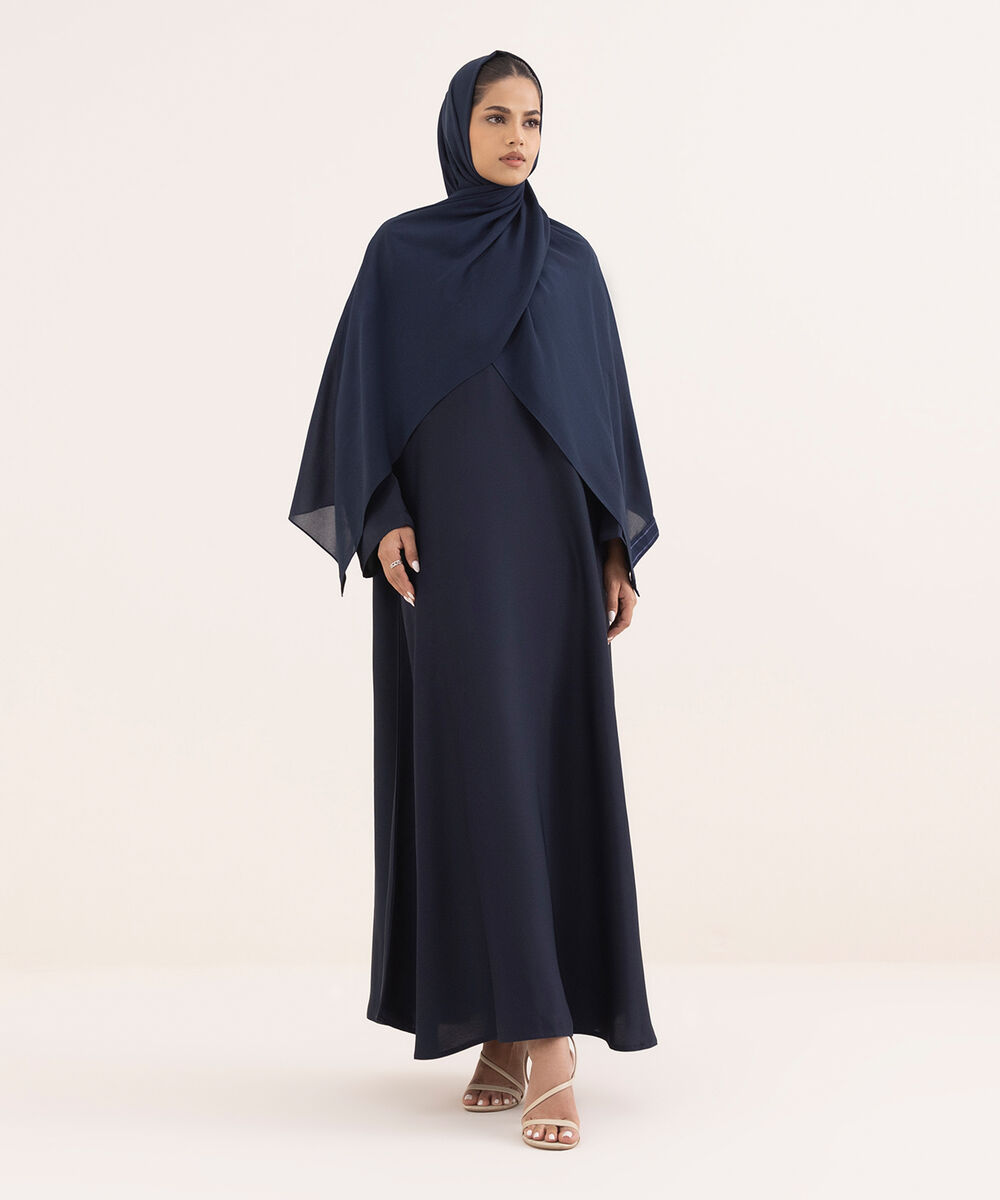 Women's Blue Nida Abaya