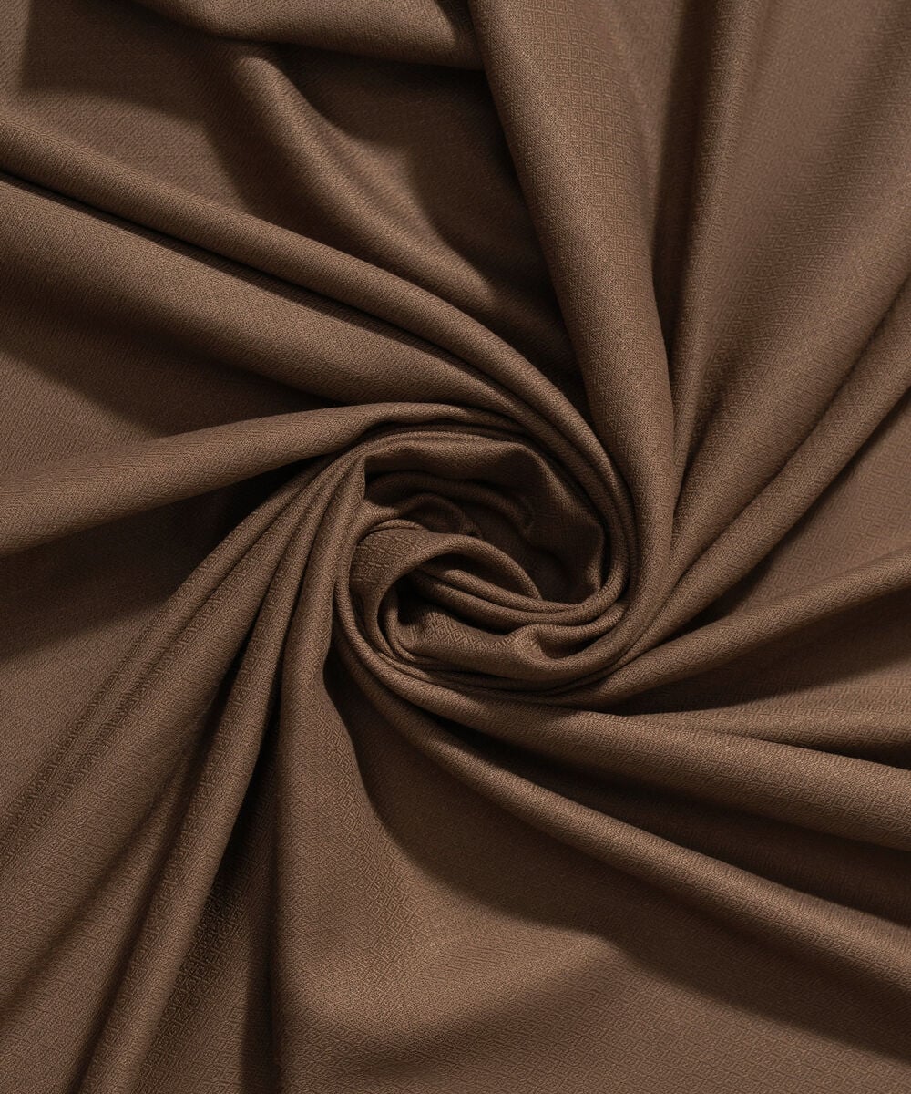 Women's RTW Poly Viscose Solid Dark Beige Shawl