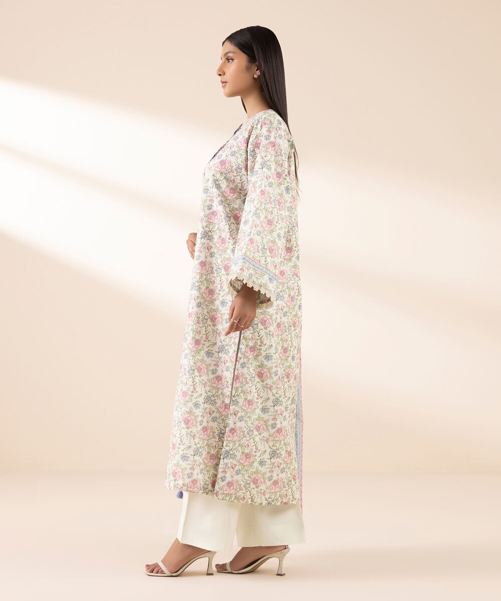 Women's Unstitched Lawn Printed Multi 3 Piece Suit