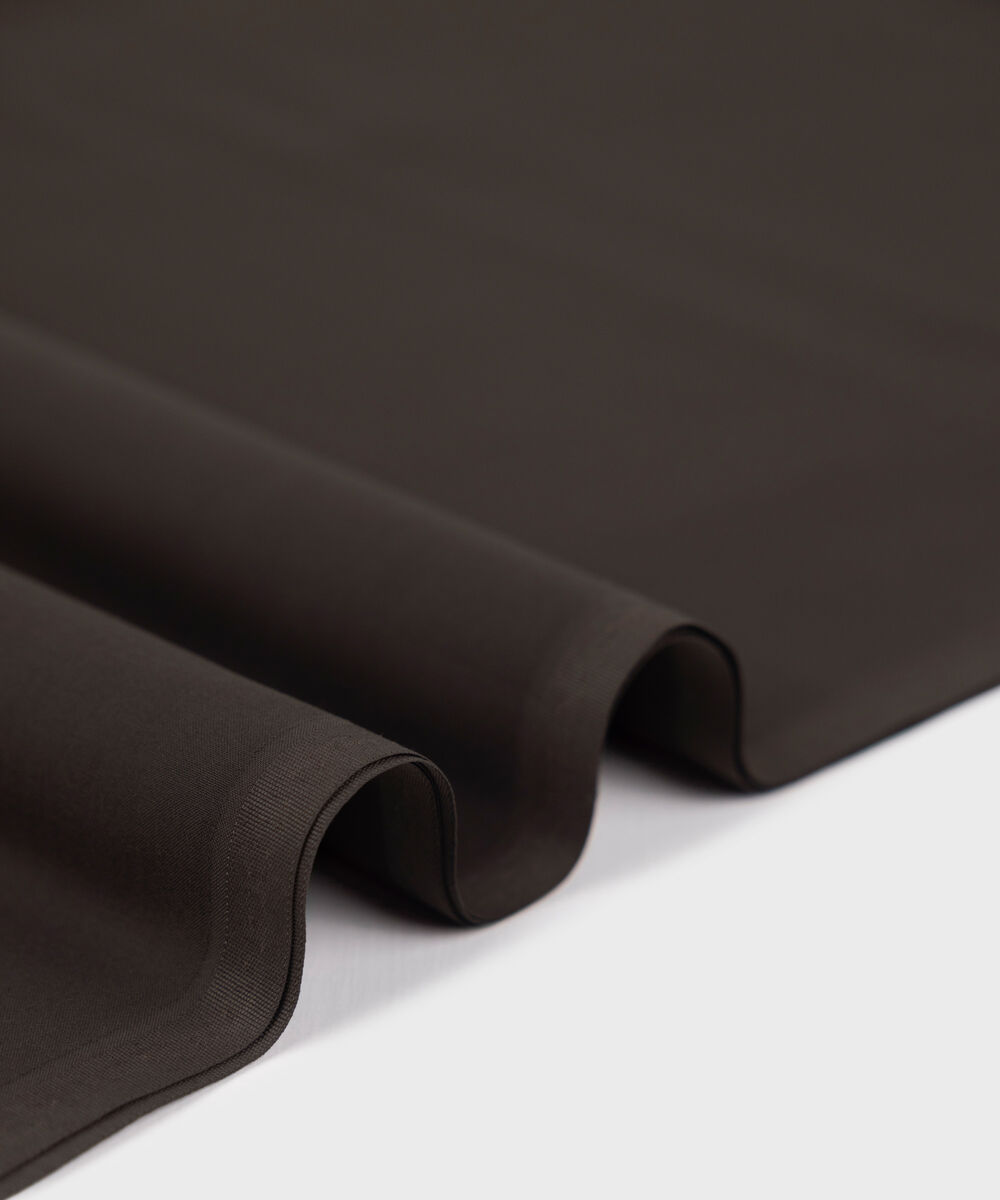 Men Unstitched Wash & Wear Brown Full Suit Fabric