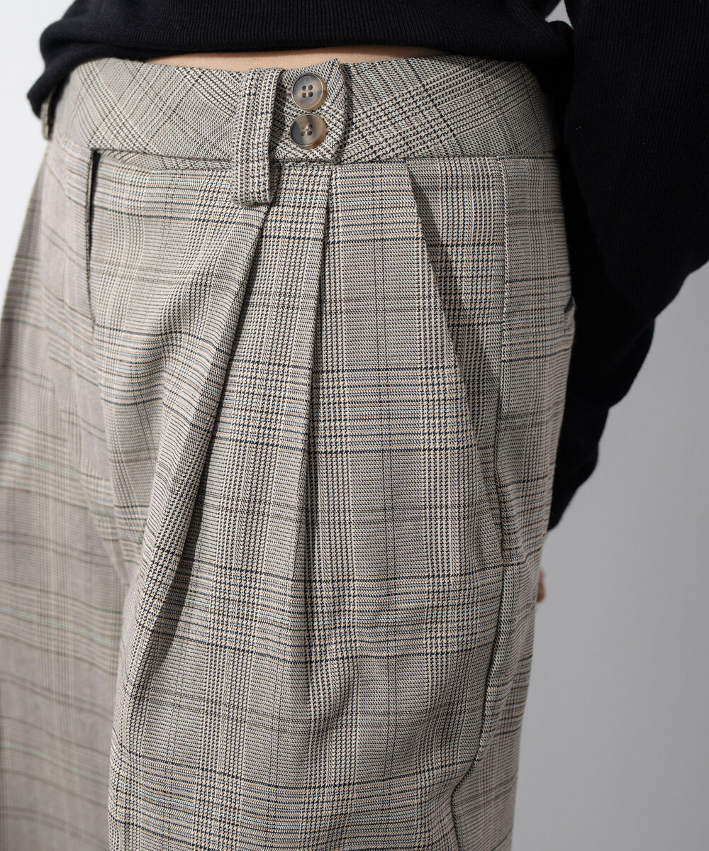 Women's Western Wear Grey Plaid Tailored Trousers