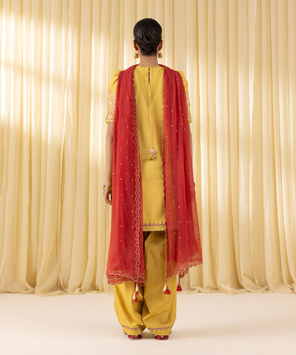 U3PEDF25V318 Unstitched 3 PC U3PEDF25V318