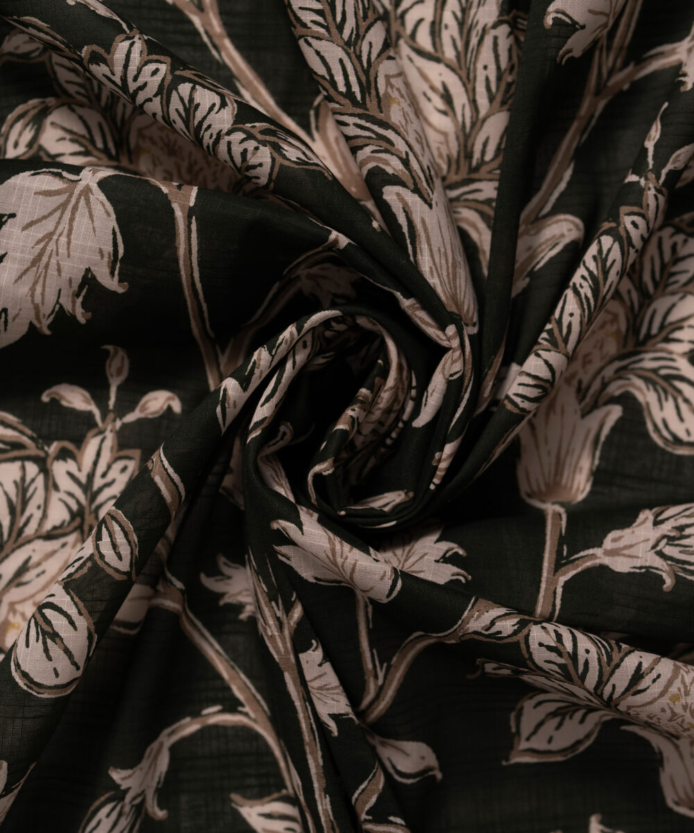 Lawn Printed Dark Green Dupatta