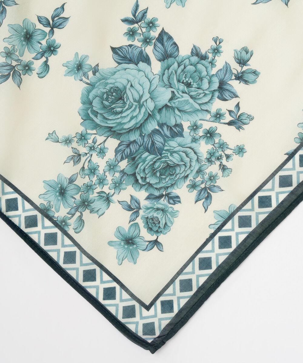 Fine Volie Beige Printed Dupatta