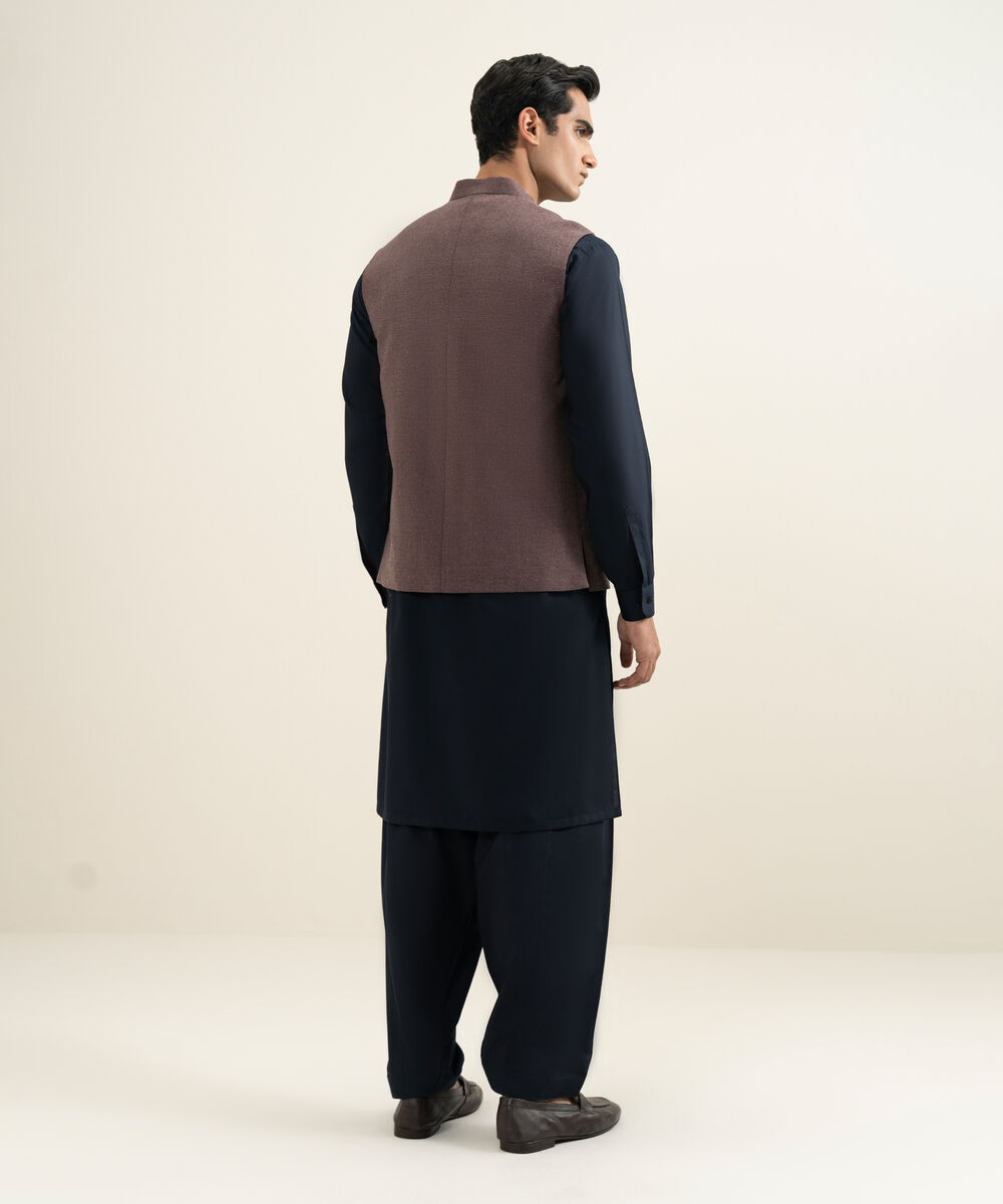 Men's maroon Luxury Viscose Waistcoat