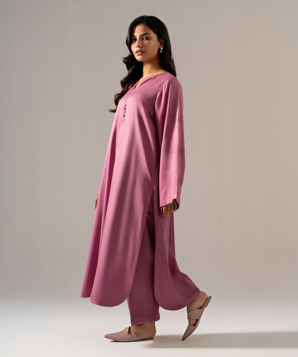 Women's RTW Bedford Solid Lavender 2 Piece Suit