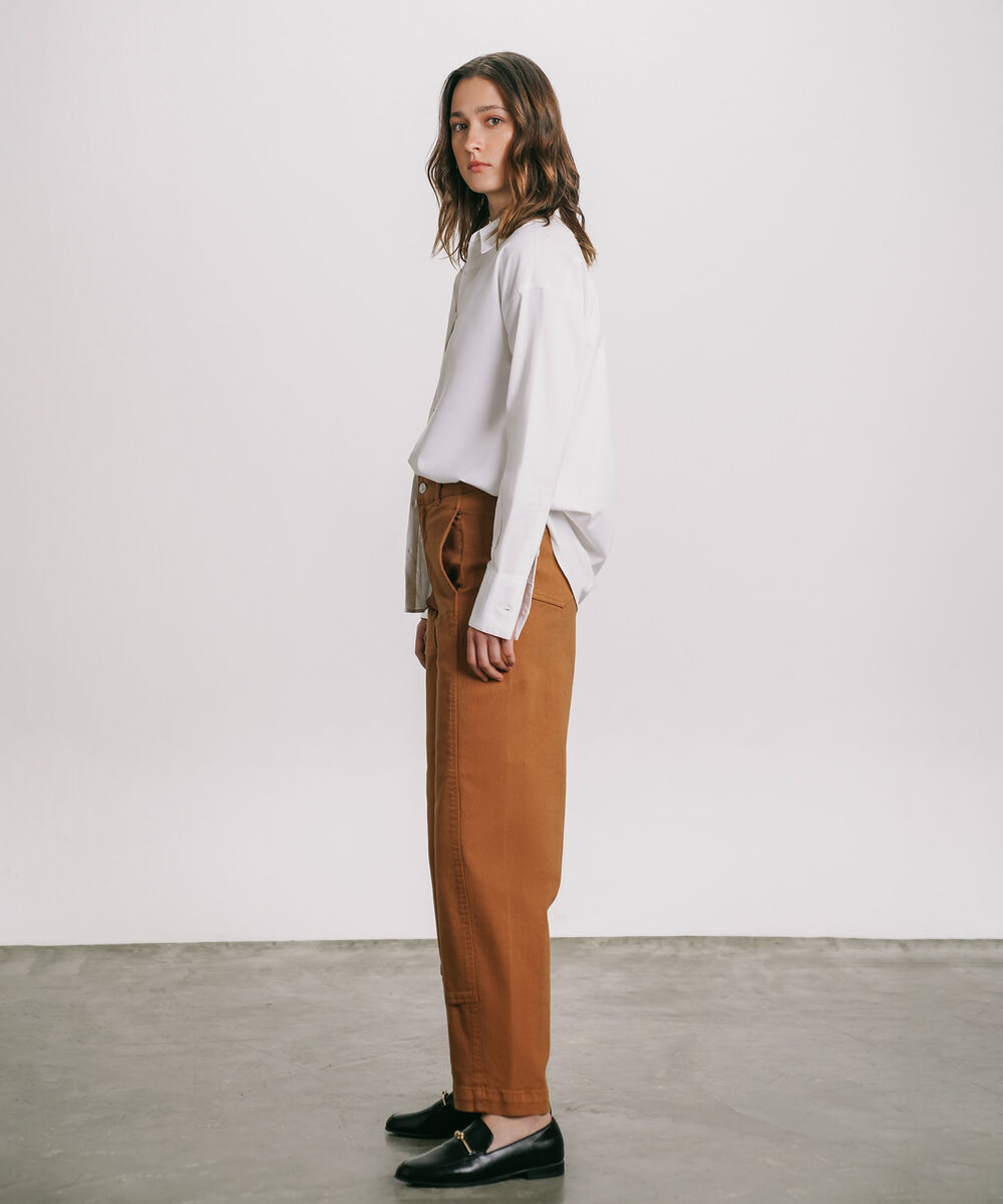 Women's Western Wear Brown Barrel Carpenter Pants