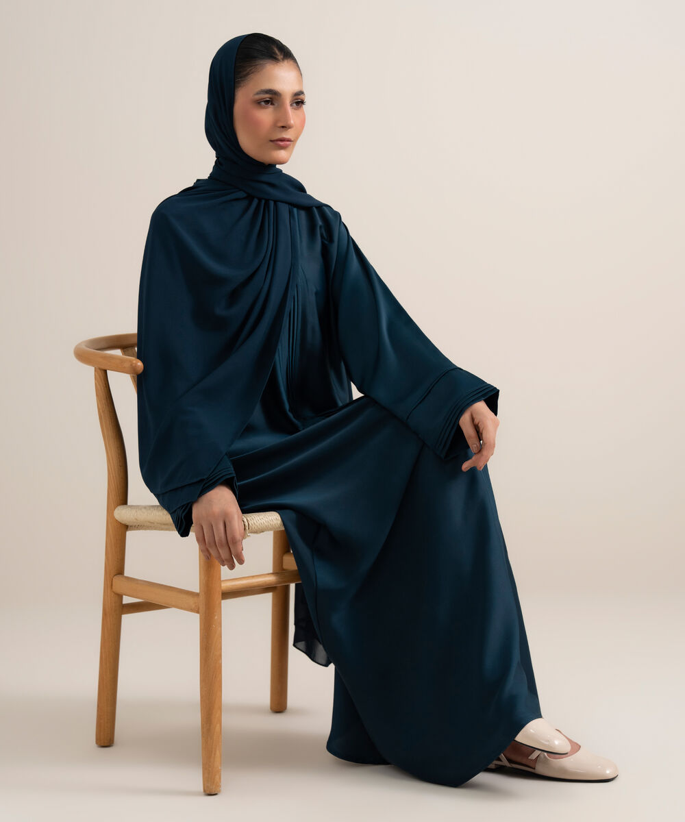 Women's Royal Blue Abaya Set