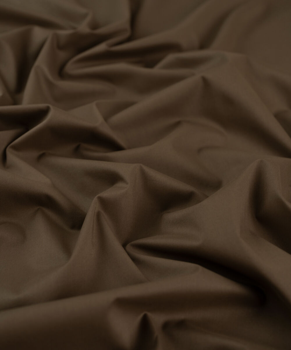 Men's Unstitched Light Brown Two Piece Premium Cotton Suit