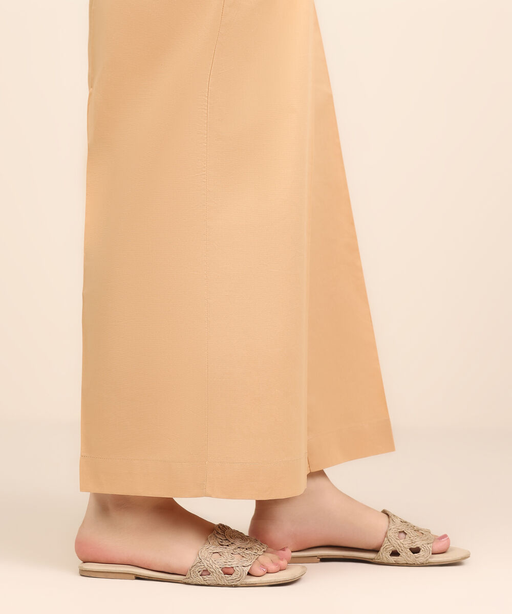 Women's RTW Cambric Beige Dyed Culottes