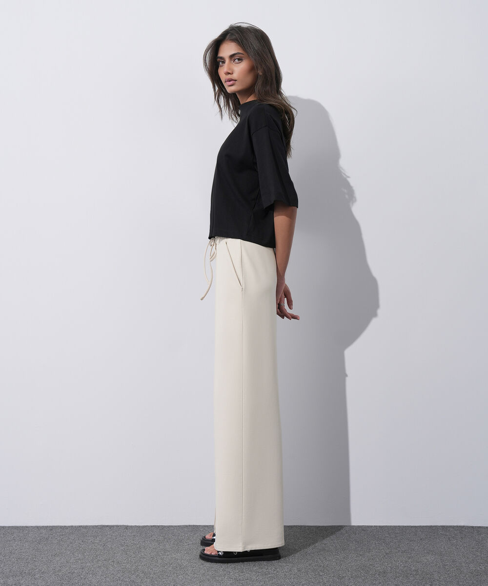 Women's Western Wear Black Cropped T-Shirt