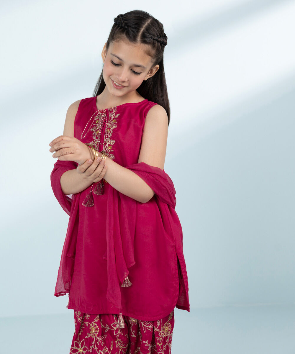 Mommy & Me Girls Three Piece Pink Suit