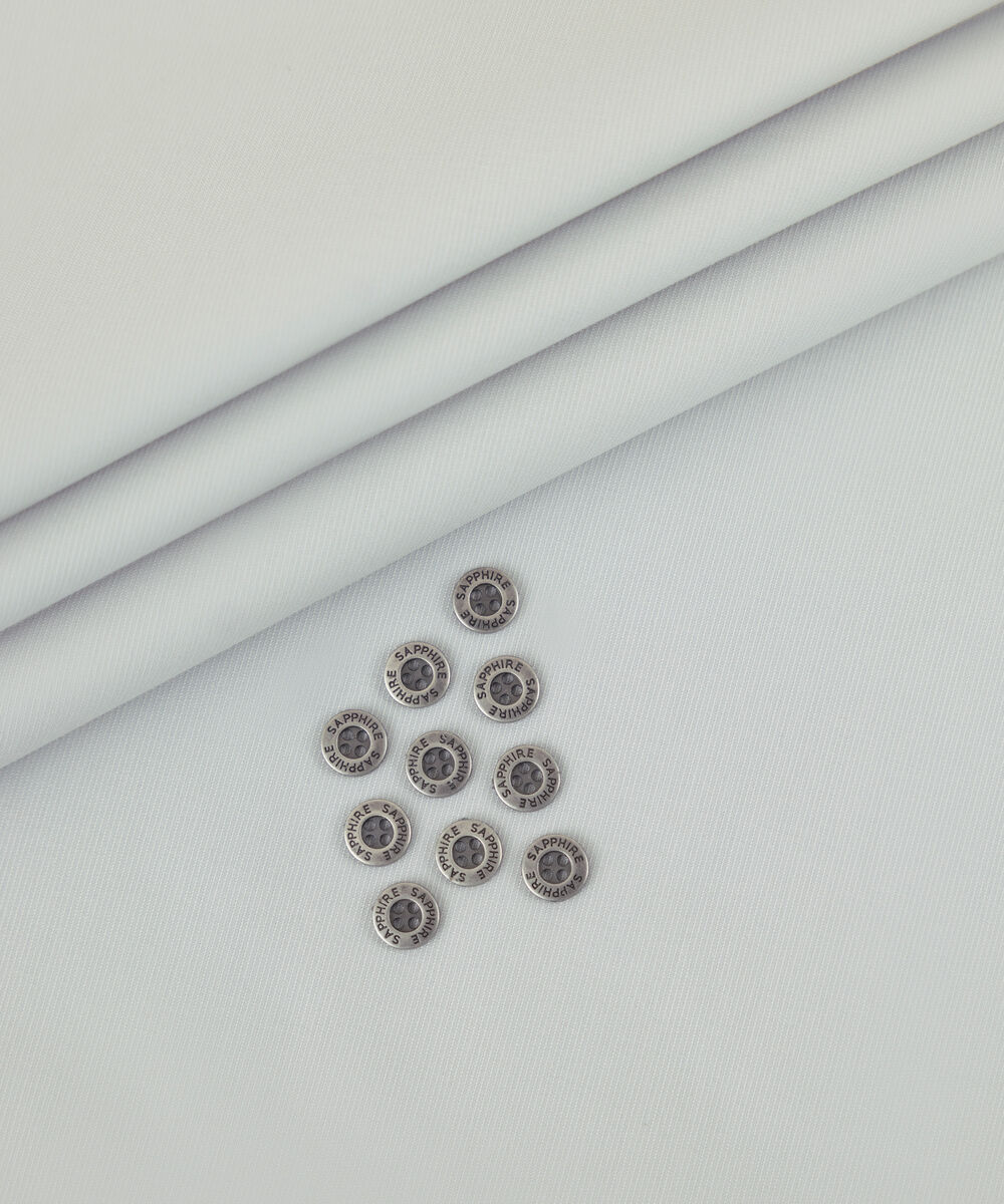 Men's Unstitched 2-Piece Premium Cotton Dobby Soft Grey Suit