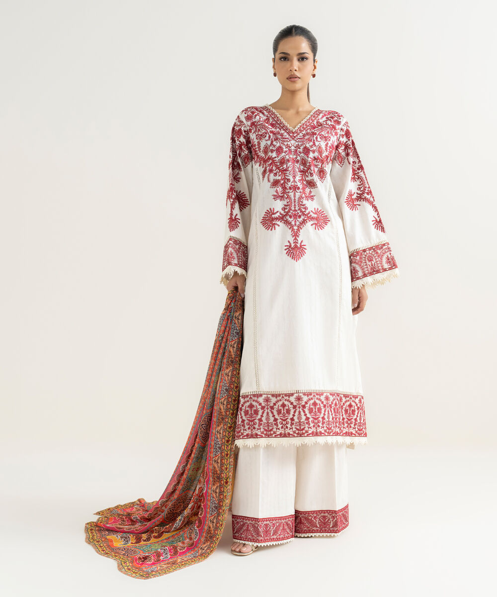 Women's Bemberg Tissue Multi Printed Dupatta