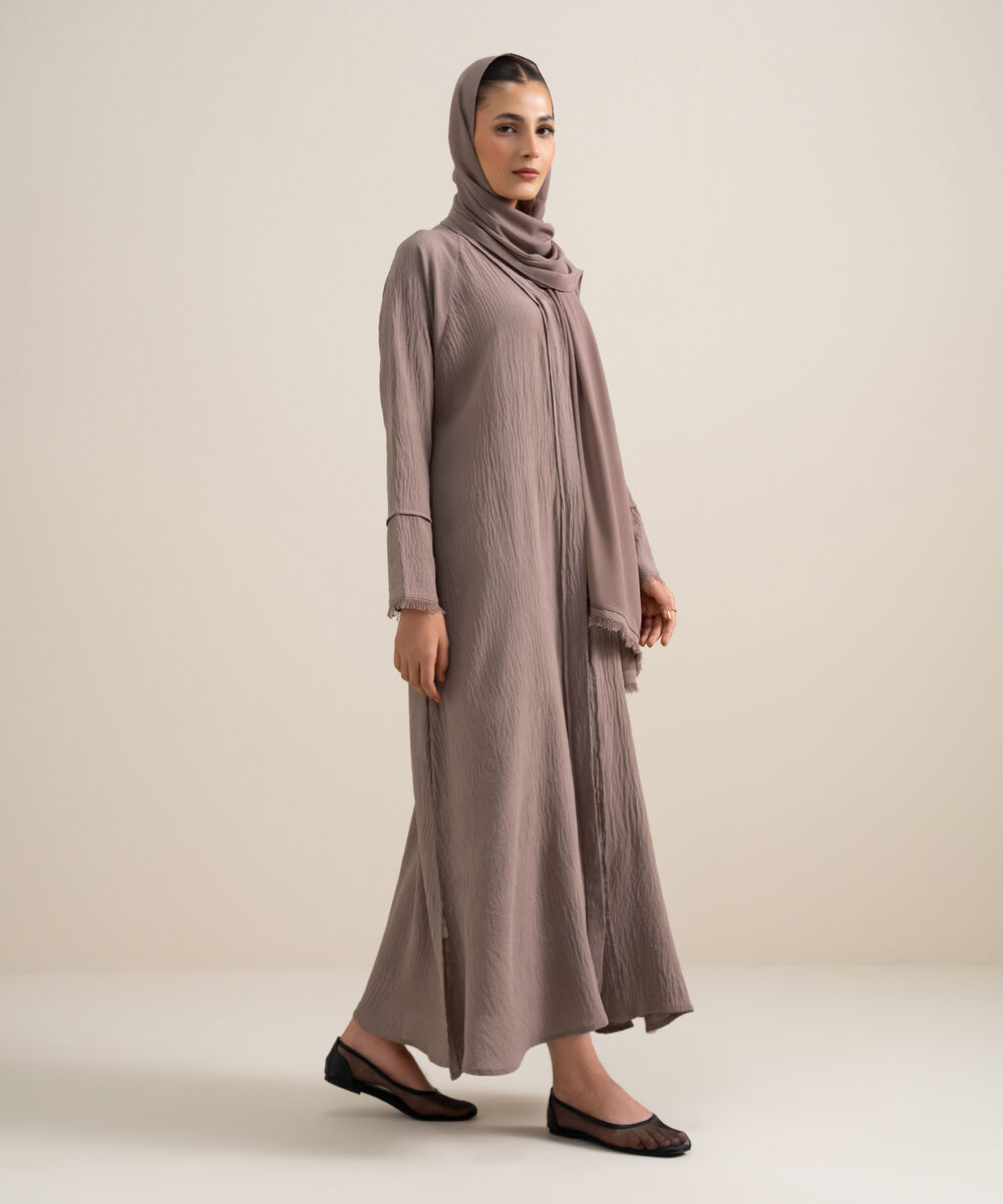 Women's Ivory Raglan Abbaya Set