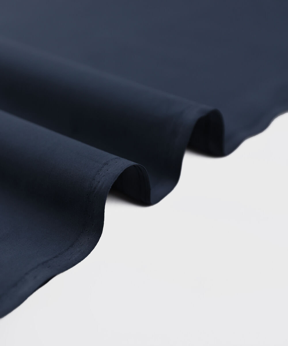 Men Unstitched Viscose Navy Full Suit Fabric