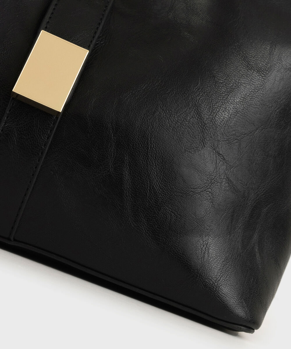 Women's Black Shoulder Bag