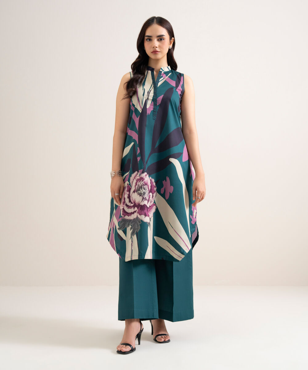Women's Unstitched Lawn Printed Multi  2 Piece Suit