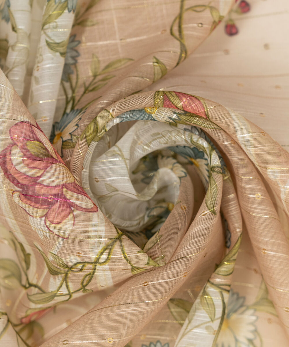 Tussar Silk Manaar Printed Dupatta