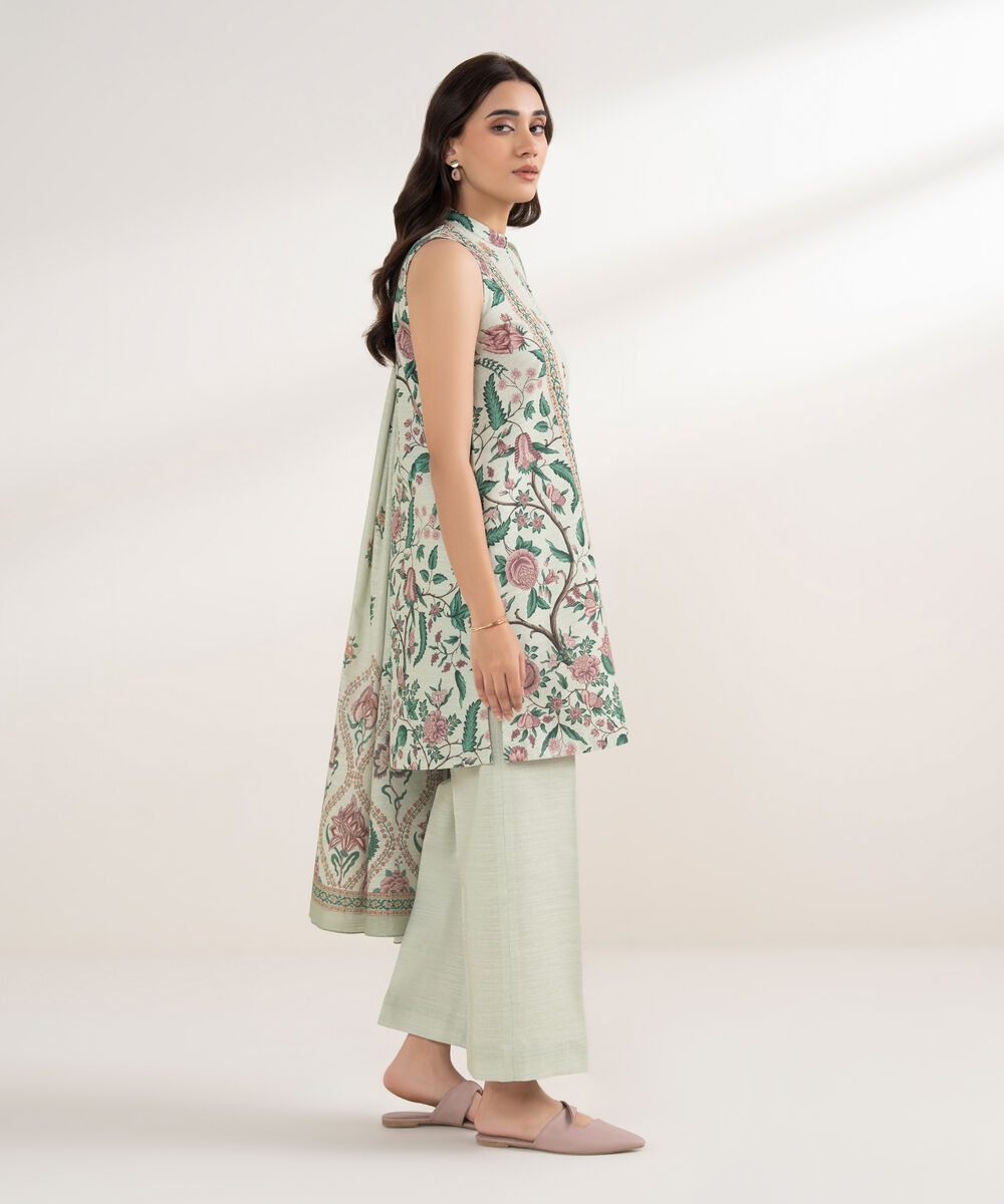 Women's Unstitched Khaddar 3 Piece Suit