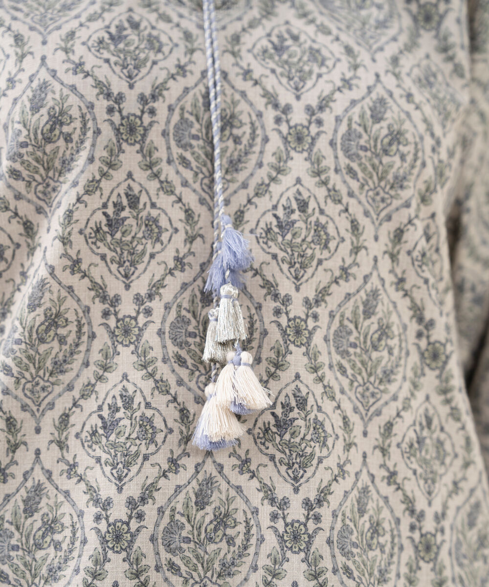 Women's Unstitched Cross Hatch Embroidered Grey 3 Piece Suit