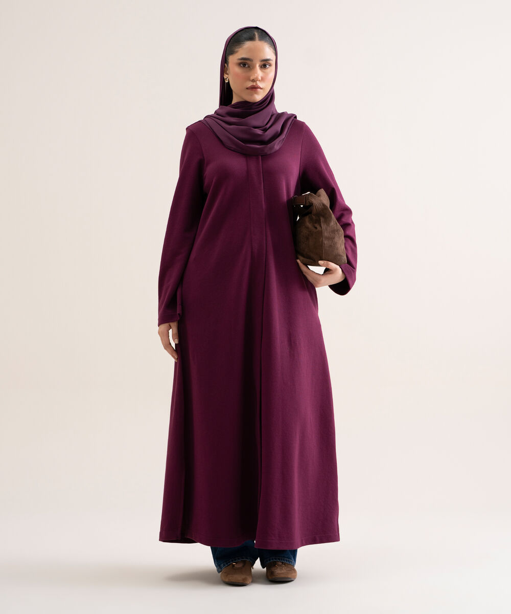 Women's Polyester Burgundy Hijab