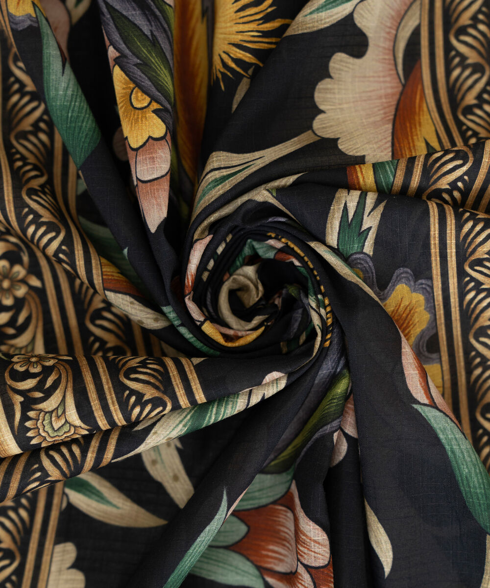 Textured Voile Printed Multi Dupatta