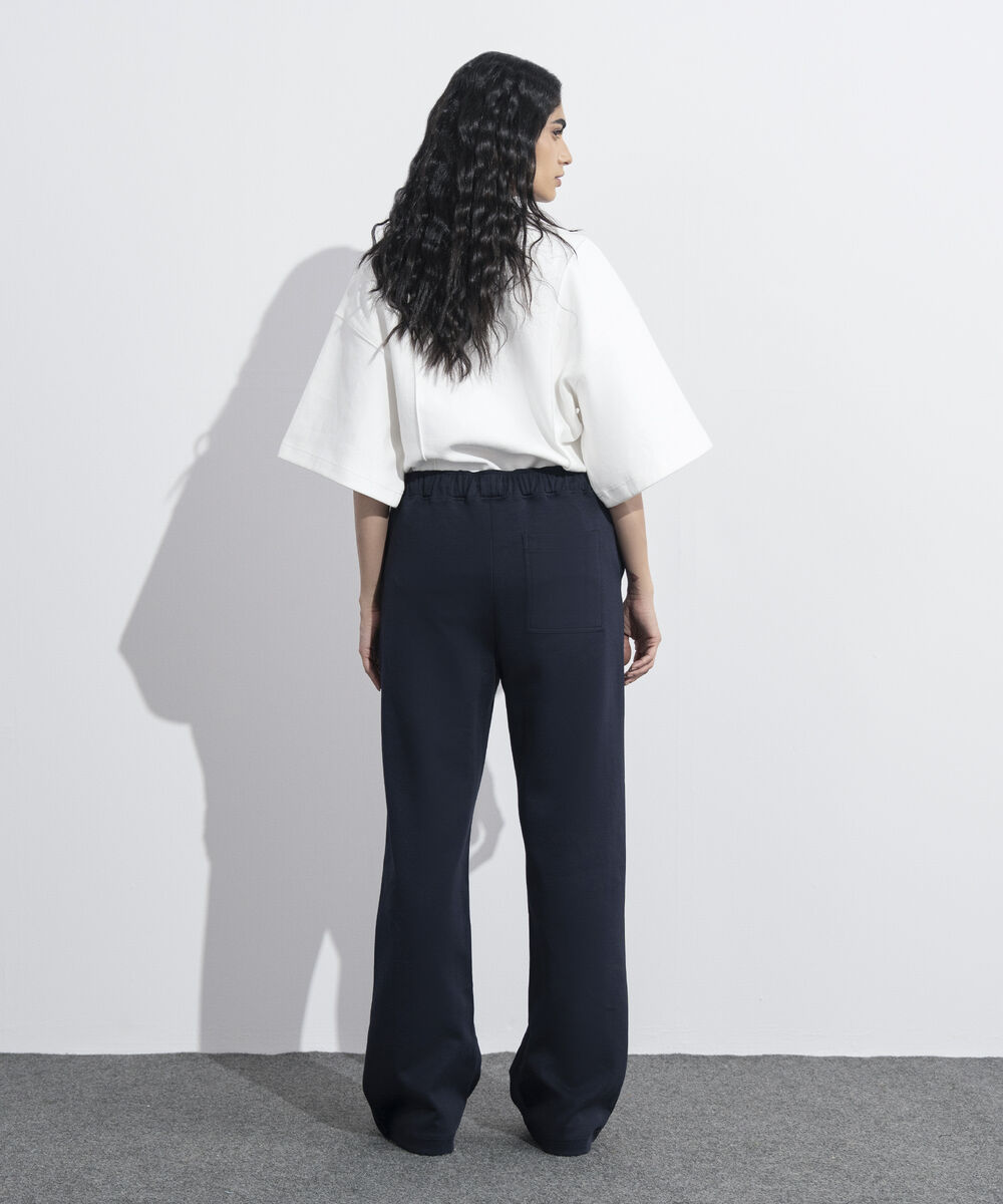 Women's Western Wear Blue Interlock Pull-On Trousers