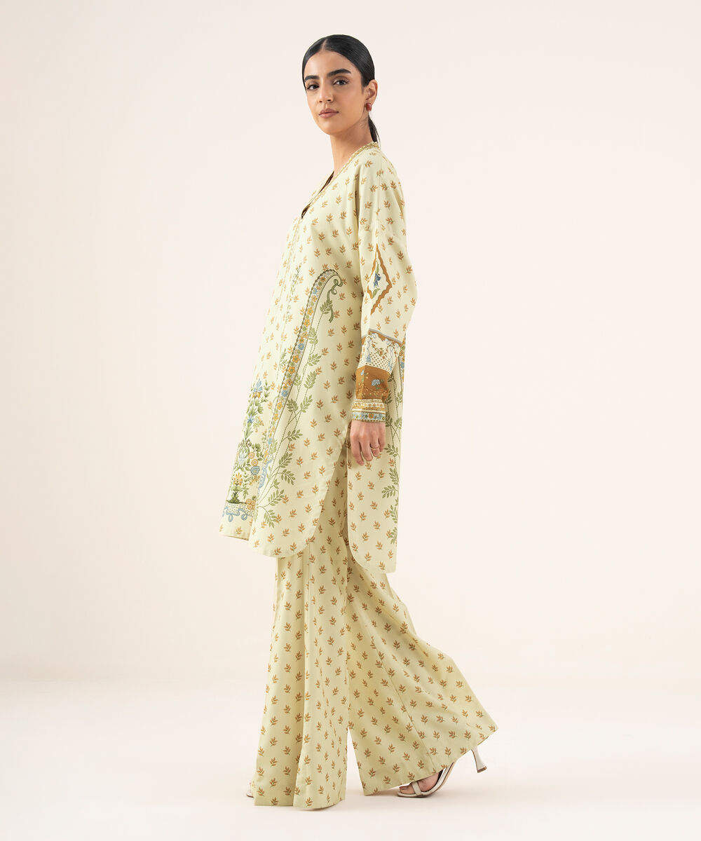 Women's Unstitched Lawn Printed Multi 2 Piece Suit