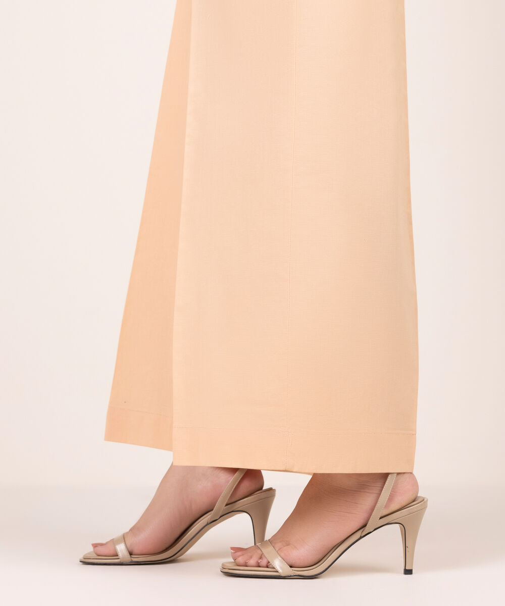 Women's RTW Cambric Solid Pink Culottes