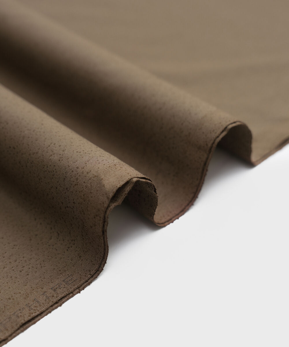 Men's Unstitched Brown Karandi Suit